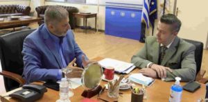 Περιφέρεια Αττικής : Συνάντηση με τον Διοικητή της Ασφάλειας Αττικής, υποστράτηγο Π. Τζαφέρη