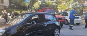 Βριλήσσια : Σύγκρουση δύο Ι.Χ αυτοκινήτων στην οδό Θερμοπυλών και Μπακογιάννη μόνο υλικές ζημίες
