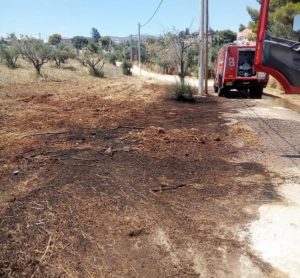 Ραφήνα  Πικέρμι:  Κατασβέστηκε η φωτιά στην οδό Άλσους στον Πευκώνα