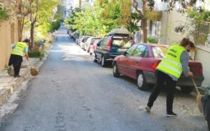 Αθήνα: Δράση καθαρισμού και αποκατάστασης στην Λαμπρινή από την υπηρεσία  καθαριότητας του Δήμου