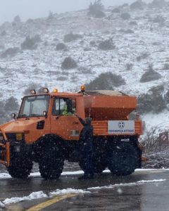 Περιφέρεια Αττικής: Επίσκεψη του Περιφερειάρχη στα κλιμάκια της Πολίτικης Προστασίας στην περιοχή της Πάρνηθας