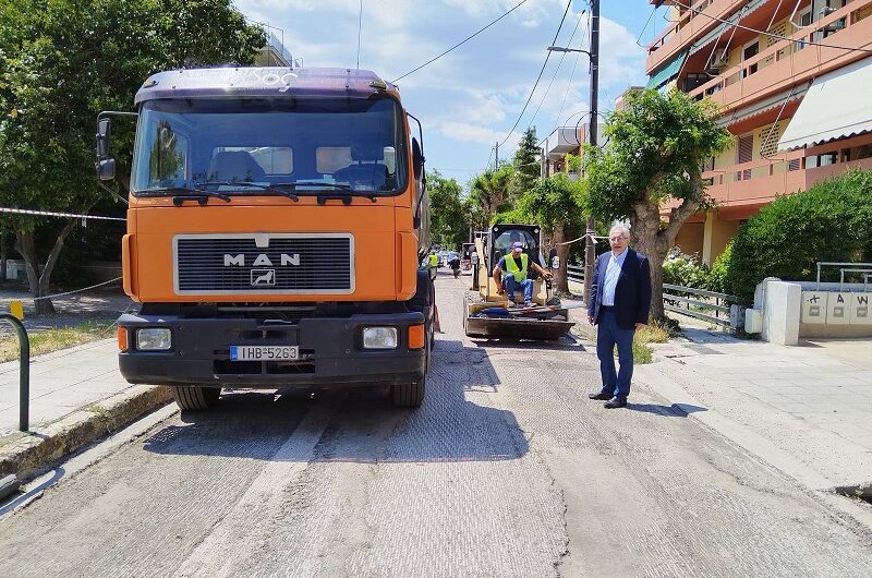 Μαρούσι : Αυτοψία του Δημάρχου στο μεγάλο έργο ανακατασκευής και συντήρησης οδών του Αμαρουσίου