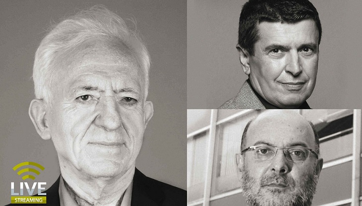 ΙΑΝΟS: Στο πλαίσιο του κύκλου συζητήσεων «Συναντήσεις Κορυφής» ο Γιώργος Καραμπελιάς με τον Στ. Φαναρά και τον δημοσιογράφο Κ. Στούπα