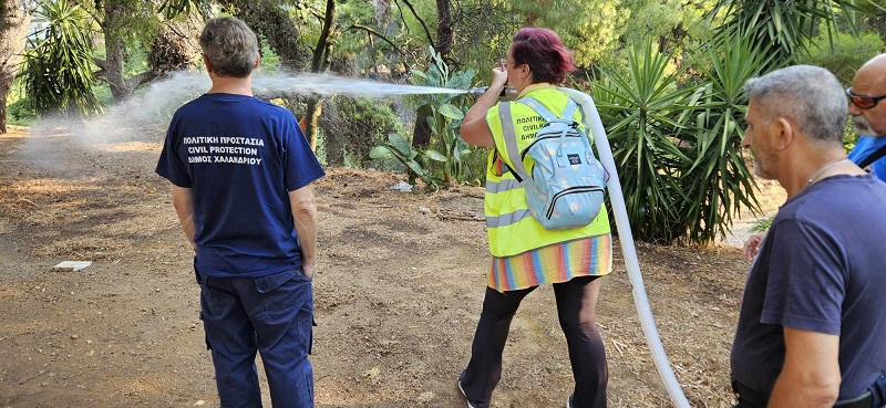 Χαλάνδρι: Εκπαιδευτική άσκηση Πολιτικής Προστασίας στη Ρεματιά Χαλανδρίου