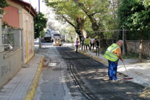 Μαρούσι : Αυτοψία του Δημάρχου Αμαρουσίου Θεόδωρου Αμπατζόγλου στο έργο “Ανακατασκευής και Συντήρησης οδών” στον Δήμο