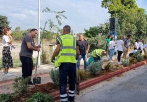 Μαρούσι:  Νέες φυτεύσεις φυτών και δένδρων ομορφαίνουν και αναβαθμίζουν  τον ποδηλατοδρόμο του Πολύδροσου