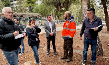 Αγία Παρασκευή : Aυτοψία του Δημάρχου στο πολιτιστικό και αθλητικό πάρκο Σταύρος Κώτσης