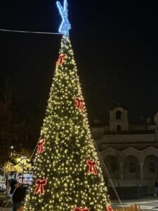 Φωταγωγήθηκε το Χριστουγεννιάτικο δέντρο στα Μελίσσια