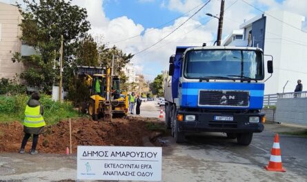 Μαρούσι:  Ξεκίνησε η διάνοιξη και ανάπλαση τμήματος της οδού Κέκροπος στο Σωρό