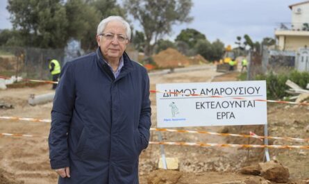 Μαρούσι: Αυτοψία του Δημάρχου στο μεγάλο έργο διάνοιξης της οδού Χειμάρρας στο Σωρό