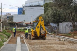 Μαρούσι: Αυτοψία του Δημάρχου στο μεγάλο έργο διάνοιξης της οδού Χειμάρρας στο Σωρό